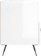 vidaXL - Nachtkastje - 40x35x47,5 - cm - bewerkt - hout - hoogglans - wit