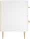 vidaXL - Nachtkastje - 40x35x47,5 - cm - bewerkt - hout - wit