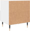 vidaXL - Nachtkastje - 40x35x47,5 - cm - bewerkt - hout - wit