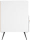 vidaXL - Nachtkastje - 40x35x47,5 - cm - bewerkt - hout - wit