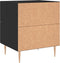 vidaXL - Nachtkastje - 40x35x47,5 - cm - bewerkt - hout - zwart