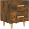 vidaXL - Nachtkastje - 40x35x47,5 - cm - gerookt - eikenkleurig