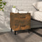 vidaXL - Nachtkastje - 40x35x47,5 - cm - gerookt - eikenkleurig