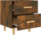 vidaXL - Nachtkastje - 40x35x47,5 - cm - gerookt - eikenkleurig