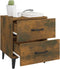 vidaXL - Nachtkastje - 40x35x47,5 - cm - gerookt - eikenkleurig