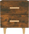 vidaXL - Nachtkastje - 40x35x47,5 - cm - gerookt - eikenkleurig