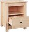 vidaXL - Nachtkastje - 40x35x49 - cm - massief - grenenhout