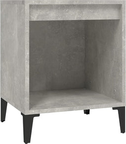 vidaXL - Nachtkastje - 40x35x50 - cm - betongrijs