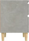 vidaXL - Nachtkastje - 40x35x50 - cm - betongrijs