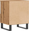vidaXL - Nachtkastje - 40x35x50 - cm - bewerkt - hout - artisanaal - eikenkleur