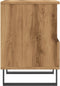 vidaXL - Nachtkastje - 40x35x50 - cm - bewerkt - hout - artisanaal - eikenkleur