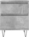 vidaXL - Nachtkastje - 40x35x50 - cm - bewerkt - hout - betongrijs
