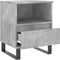 vidaXL - Nachtkastje - 40x35x50 - cm - bewerkt - hout - betongrijs