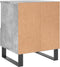 vidaXL - Nachtkastje - 40x35x50 - cm - bewerkt - hout - betongrijs