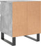 vidaXL - Nachtkastje - 40x35x50 - cm - bewerkt - hout - betongrijs