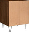 vidaXL - Nachtkastje - 40x35x50 - cm - bewerkt - hout - bruin - eikenkleur