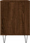 vidaXL - Nachtkastje - 40x35x50 - cm - bewerkt - hout - bruin - eikenkleur