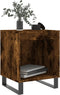 vidaXL - Nachtkastje - 40x35x50 - cm - bewerkt - hout - gerookt - eikenkleurig