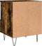 vidaXL - Nachtkastje - 40x35x50 - cm - bewerkt - hout - gerookt - eikenkleurig