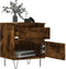 vidaXL - Nachtkastje - 40x35x50 - cm - bewerkt - hout - gerookt - eikenkleurig