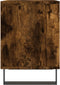 vidaXL - Nachtkastje - 40x35x50 - cm - bewerkt - hout - gerookt - eikenkleurig