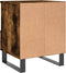 vidaXL - Nachtkastje - 40x35x50 - cm - bewerkt - hout - gerookt - eikenkleurig