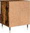 vidaXL - Nachtkastje - 40x35x50 - cm - bewerkt - hout - gerookt - eikenkleurig