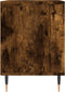 vidaXL - Nachtkastje - 40x35x50 - cm - bewerkt - hout - gerookt - eikenkleurig