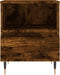 vidaXL - Nachtkastje - 40x35x50 - cm - bewerkt - hout - gerookt - eikenkleurig