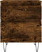 vidaXL - Nachtkastje - 40x35x50 - cm - bewerkt - hout - gerookt - eikenkleurig