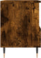 vidaXL - Nachtkastje - 40x35x50 - cm - bewerkt - hout - gerookt - eikenkleurig