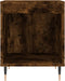 vidaXL - Nachtkastje - 40x35x50 - cm - bewerkt - hout - gerookt - eikenkleurig