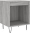 vidaXL - Nachtkastje - 40x35x50 - cm - bewerkt - hout - grijs - sonoma - eikenkleurig