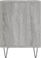 vidaXL - Nachtkastje - 40x35x50 - cm - bewerkt - hout - grijs - sonoma - eikenkleurig