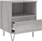 vidaXL - Nachtkastje - 40x35x50 - cm - bewerkt - hout - grijs - sonoma - eikenkleurig