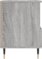 vidaXL - Nachtkastje - 40x35x50 - cm - bewerkt - hout - grijs - sonoma - eikenkleurig