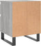 vidaXL - Nachtkastje - 40x35x50 - cm - bewerkt - hout - grijs - sonoma - eikenkleurig