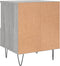 vidaXL - Nachtkastje - 40x35x50 - cm - bewerkt - hout - grijs - sonoma - eikenkleurig