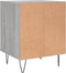 vidaXL - Nachtkastje - 40x35x50 - cm - bewerkt - hout - grijs - sonoma - eikenkleurig