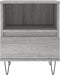vidaXL - Nachtkastje - 40x35x50 - cm - bewerkt - hout - grijs - sonoma - eikenkleurig