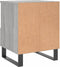 vidaXL - Nachtkastje - 40x35x50 - cm - bewerkt - hout - grijs - sonoma - eikenkleurig