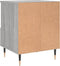 vidaXL - Nachtkastje - 40x35x50 - cm - bewerkt - hout - grijs - sonoma - eikenkleurig