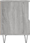 vidaXL - Nachtkastje - 40x35x50 - cm - bewerkt - hout - grijs - sonoma - eikenkleurig