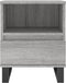 vidaXL - Nachtkastje - 40x35x50 - cm - bewerkt - hout - grijs - sonoma - eikenkleurig