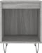 vidaXL - Nachtkastje - 40x35x50 - cm - bewerkt - hout - grijs - sonoma - eikenkleurig