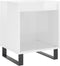 vidaXL - Nachtkastje - 40x35x50 - cm - bewerkt - hout - hoogglans - wit