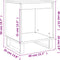 vidaXL - Nachtkastje - 40x35x50 - cm - bewerkt - hout - hoogglans - wit