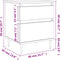 vidaXL - Nachtkastje - 40x35x50 - cm - bewerkt - hout - hoogglans - wit