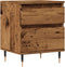 vidaXL - Nachtkastje - 40x35x50 - cm - bewerkt - hout - oud - houtkleurig