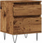 vidaXL - Nachtkastje - 40x35x50 - cm - bewerkt - hout - oud - houtkleurig